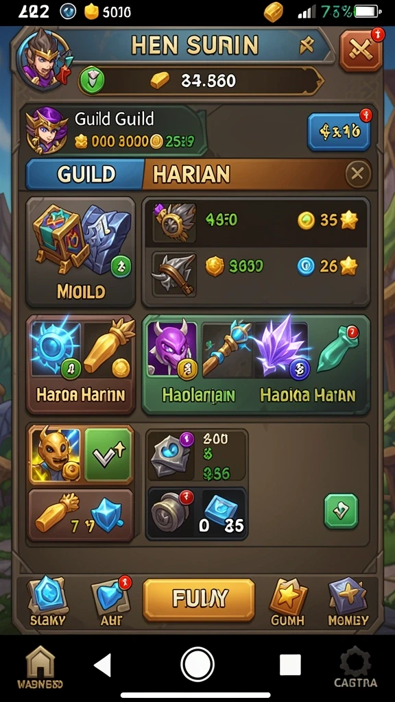 Berbagai tema slot yang tersedia untuk dipilih.
