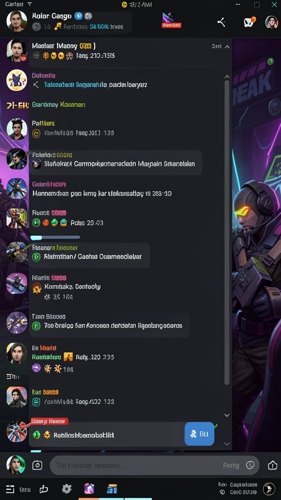 Screenshot menampilkan karakter utama dalam misi seru.