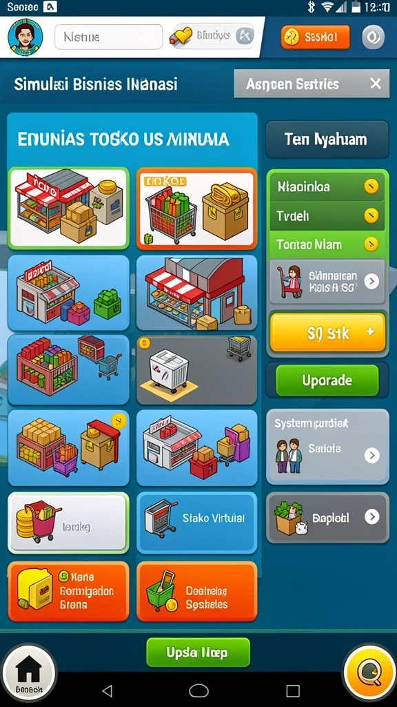 Menampilkan pemandangan indah dari dunia game.