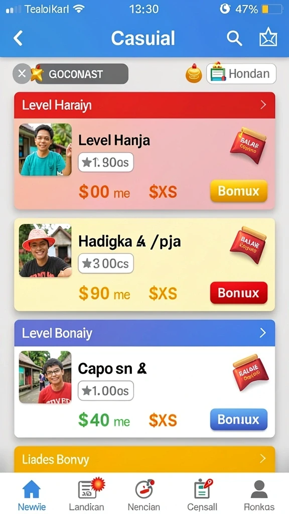 Tampilan antarmuka yang menarik dan mudah dinavigasi.