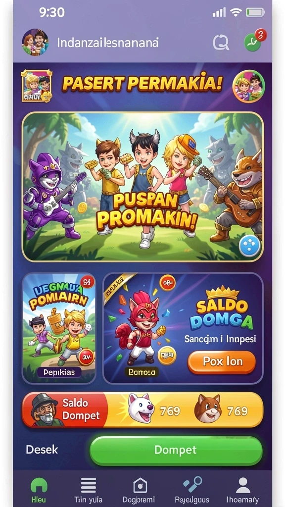 Tampilan antarmuka pengguna yang menarik.