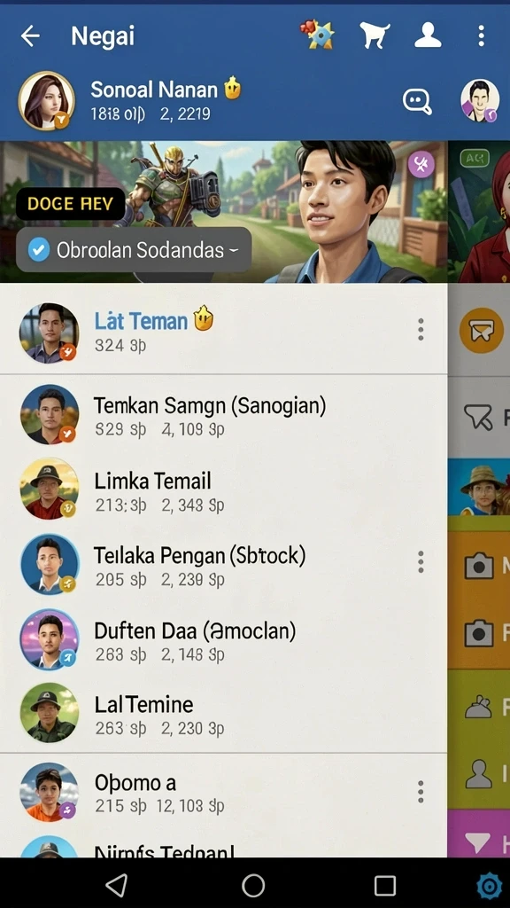 Karakter yang beragam dengan kemampuan unik.