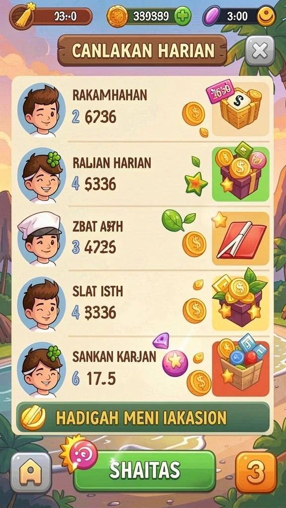 Tampilan awal permainan EMON777 yang menarik.