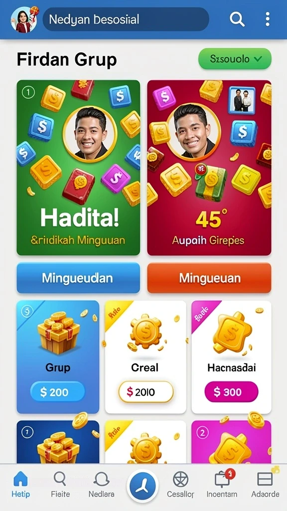 Aktivitas kustomisasi karakter yang menyenangkan.