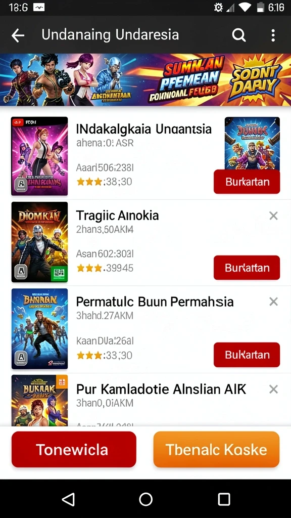 Tampilan antarmuka yang intuitif dan menarik.
