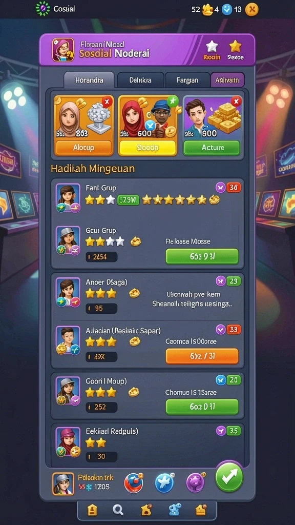 Sistem hadiah yang adil untuk semua pemain.