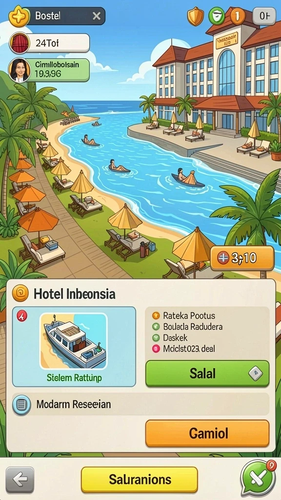 Karakter unik yang bisa dipilih dan dikustomisasi.