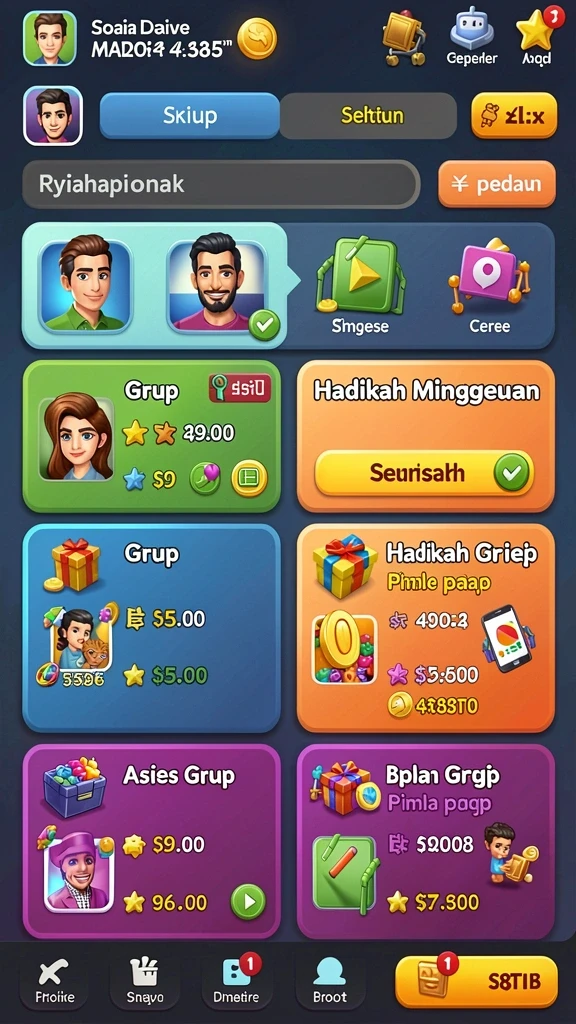 Karakter yang dapat dipilih dengan kemampuan unik.