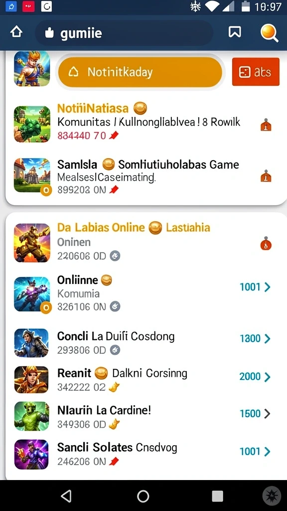 Level yang penuh tantangan dan rintangan.