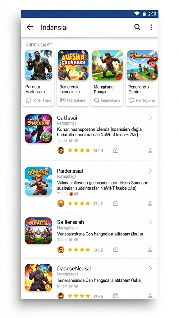 Permainan yang seru dengan berbagai tantangan.