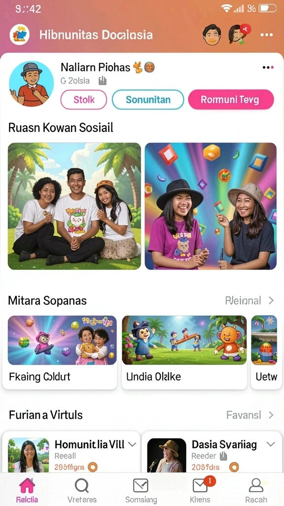 Tampilan awal aplikasi PESGSLOT yang menarik.