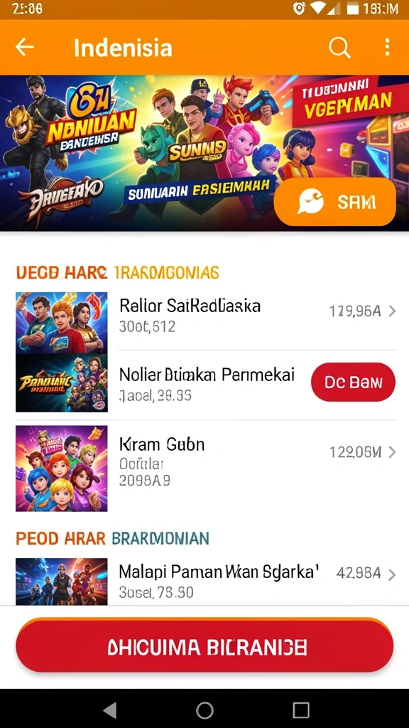 Pemandangan indah dalam game yang membuat pengalaman bermain semakin menarik.