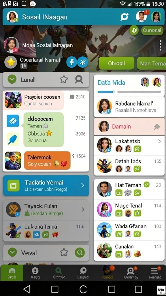 Layar hasil pertandingan dengan statistik lengkap.