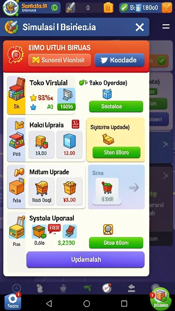 Tampilan utama yang menarik dan user-friendly.
