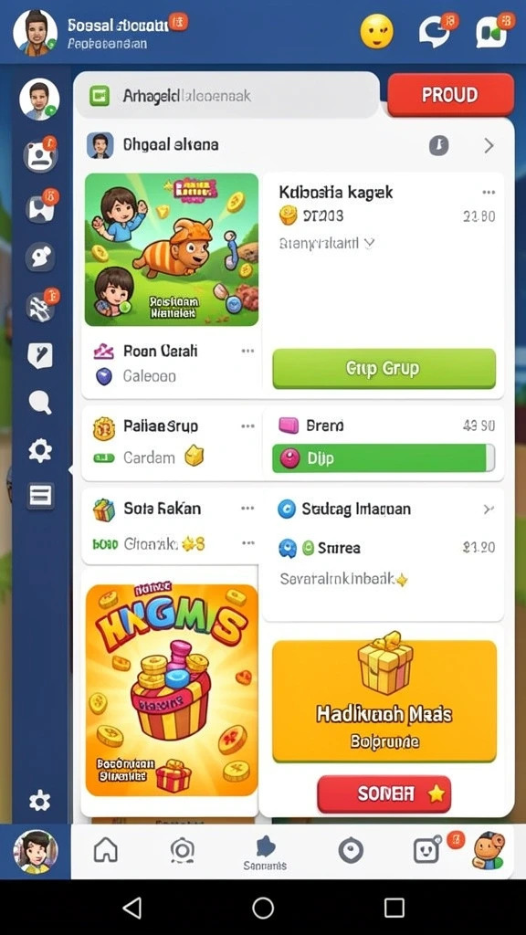 Menampilkan tampilan mesin slot dengan tema petualangan.
