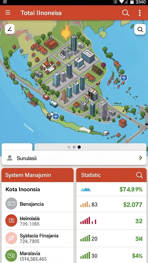 Tampilan antarmuka aplikasi yang modern dan user-friendly.