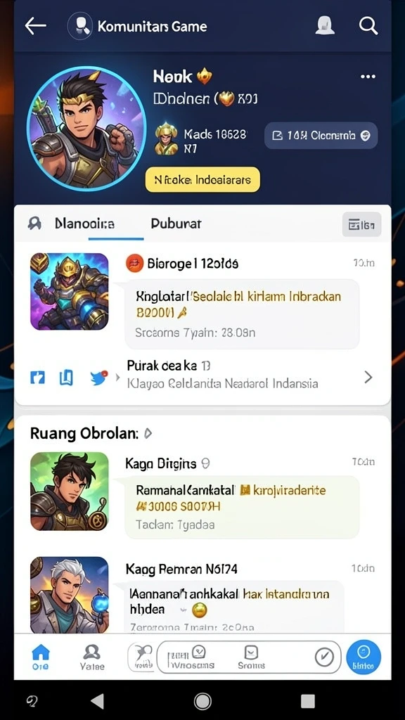 Tampilan awal yang menarik dan memikat.